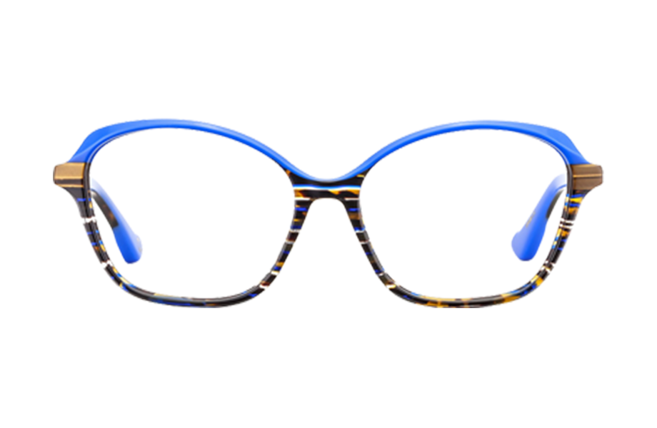 Lunettes de vue BELLUN - , Etnia Barcelona, Papillon , de couleur Bleu Marron.