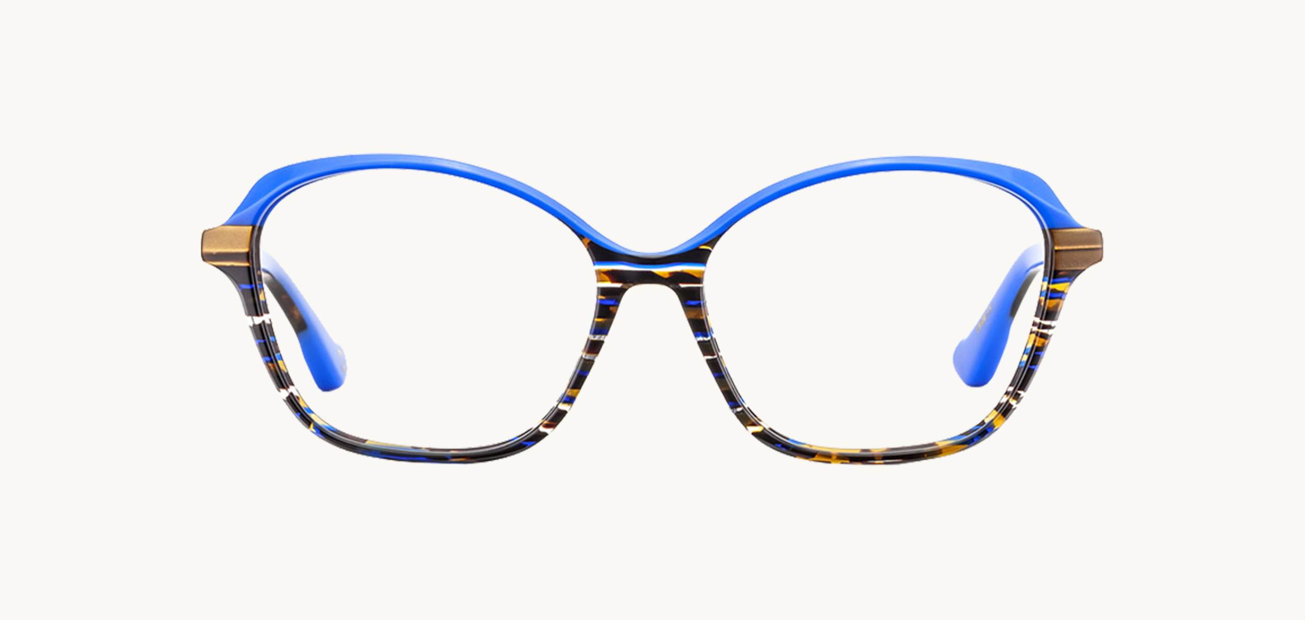 Lunettes de vue BELLUN - , Etnia Barcelona, Papillon , de couleur Bleu Marron.