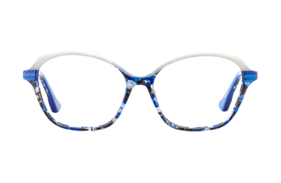 Lunettes de vue BELLUN - , Etnia Barcelona, Papillon , de couleur Blanc Bleu.