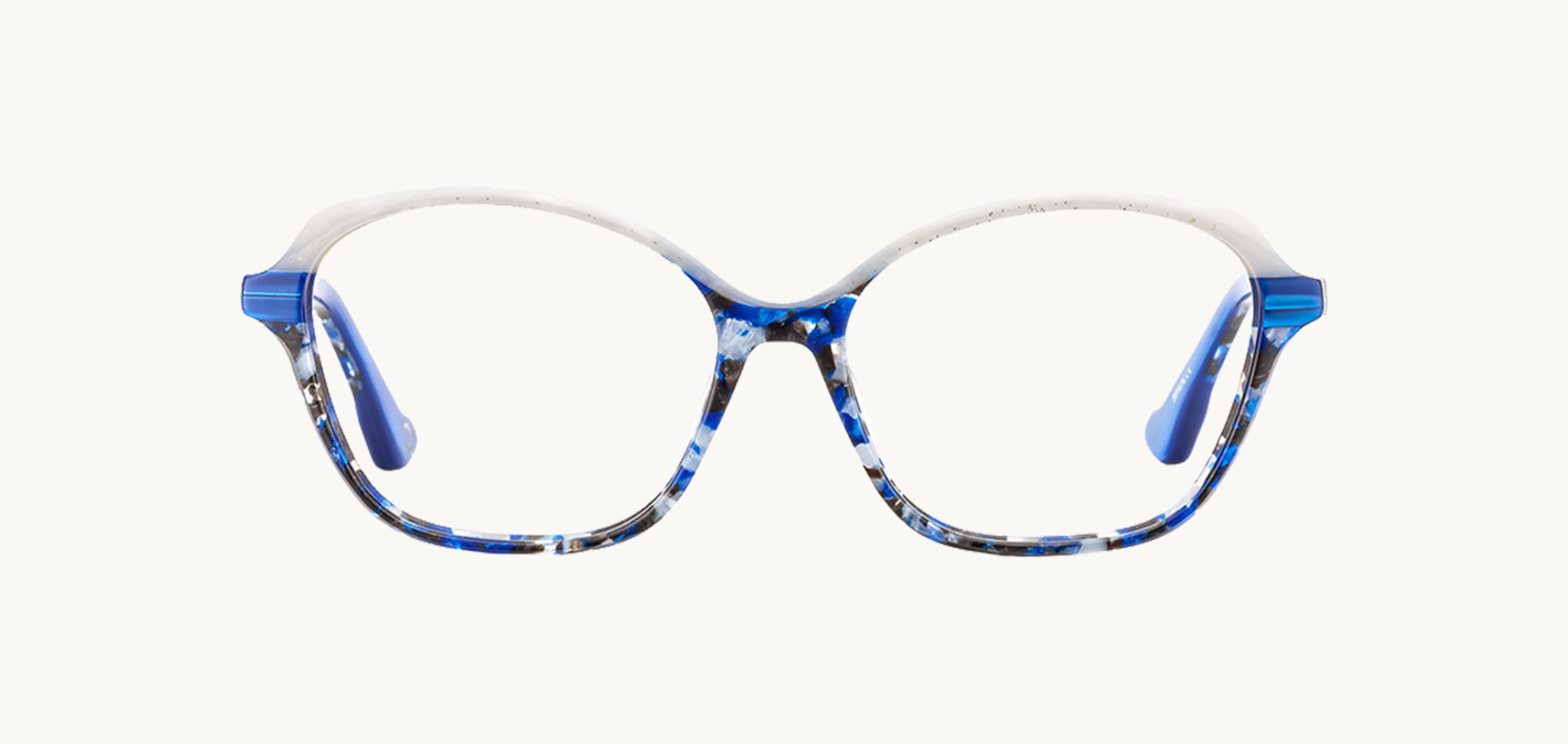 Lunettes de vue BELLUN - , Etnia Barcelona, Papillon , de couleur Blanc Bleu.