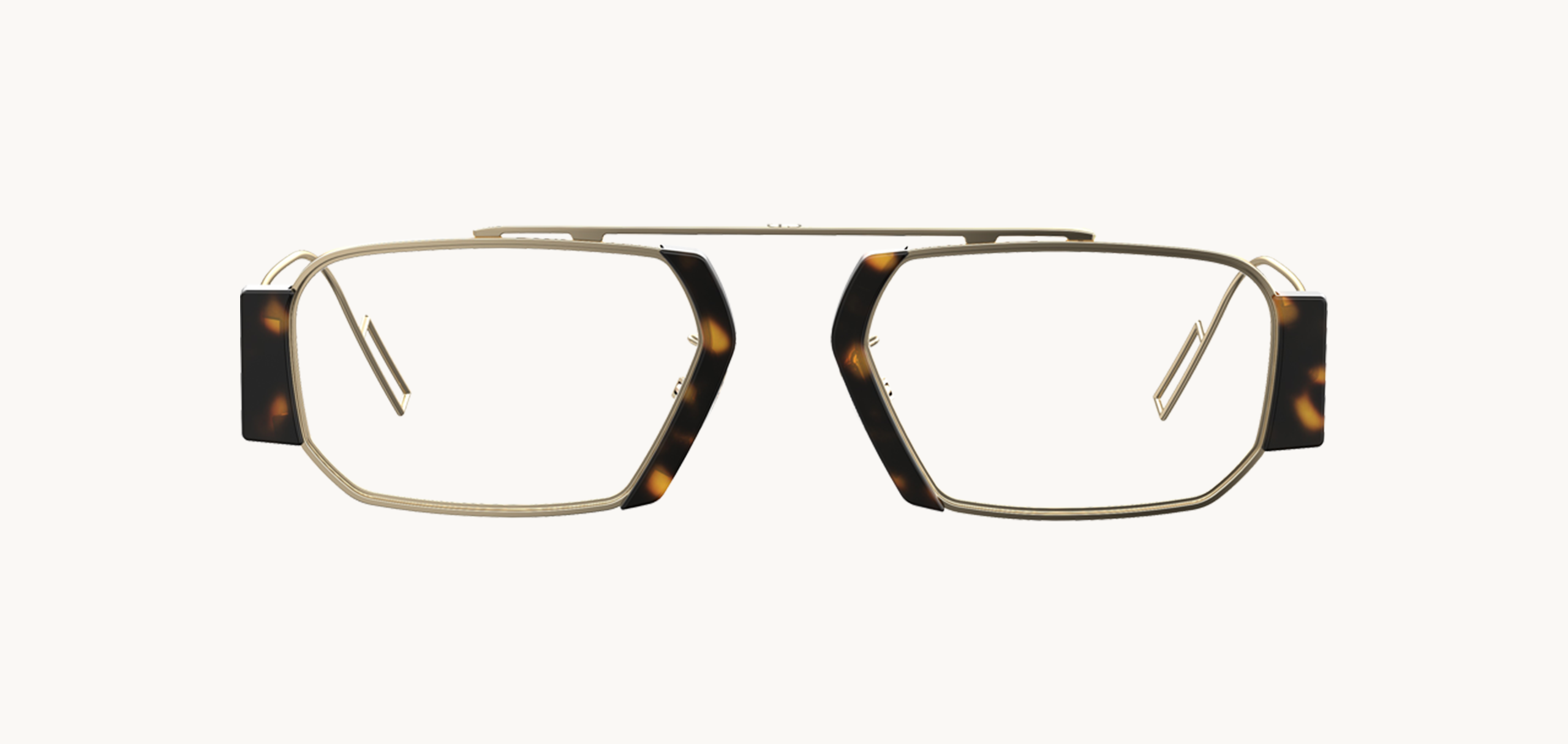 Lunettes de vue CHROMA2 - , Dior, Rectangle , de couleur Ecaille foncée Gris.