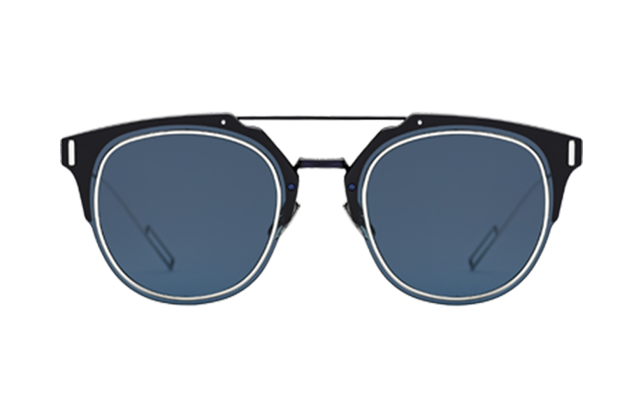 Lunettes de soleil COMPOSIT10 - , Dior, Pilote Pantos, de couleur Bleu Noir.