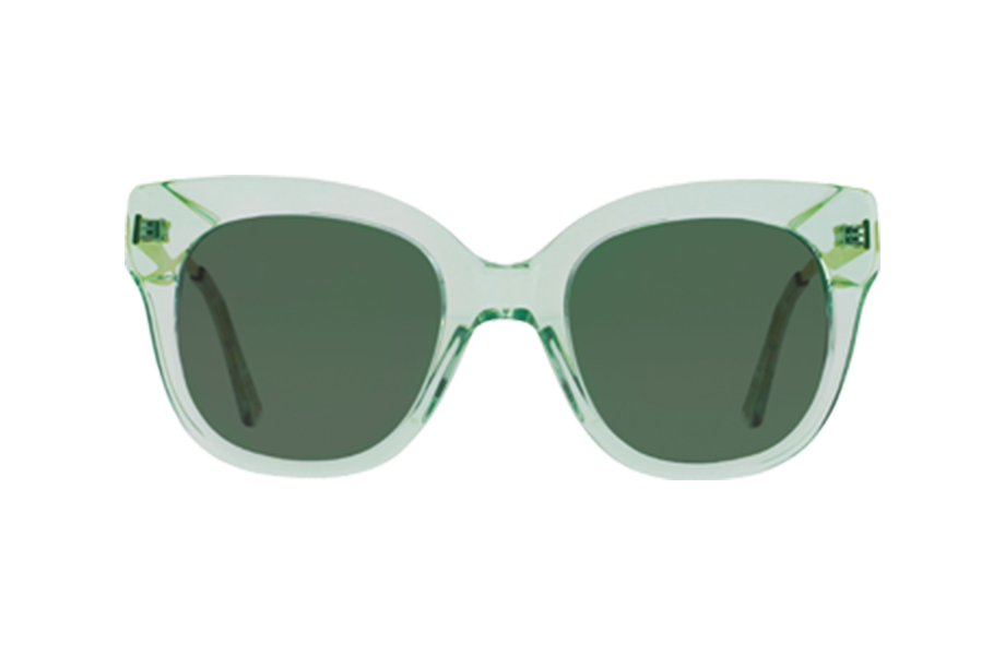 Lunettes de soleil 1665 - , Emmanuel Khan, Papillon , de couleur Vert Transparent.