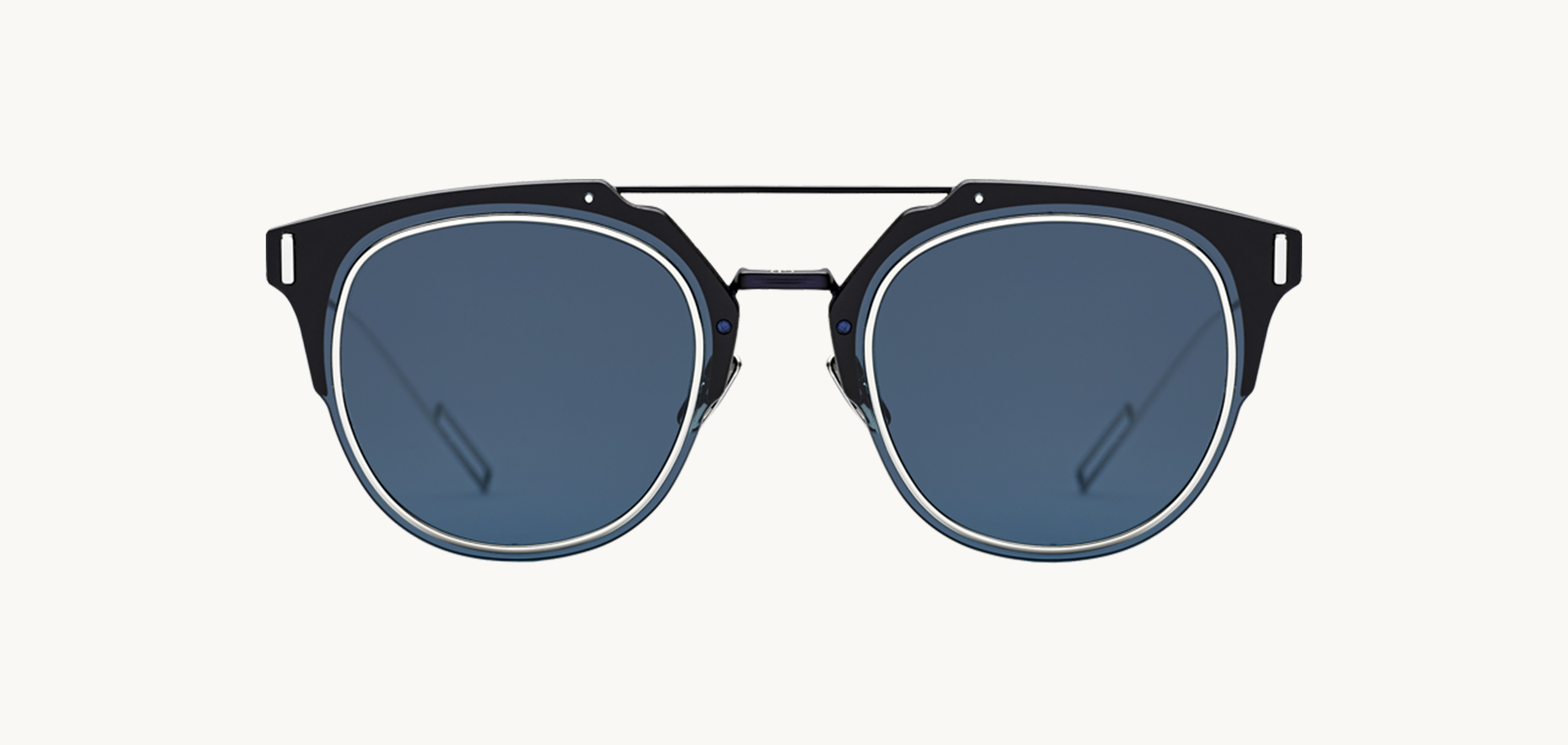 Lunettes de soleil COMPOSIT10 - , Dior, Pilote Pantos, de couleur Bleu Noir.