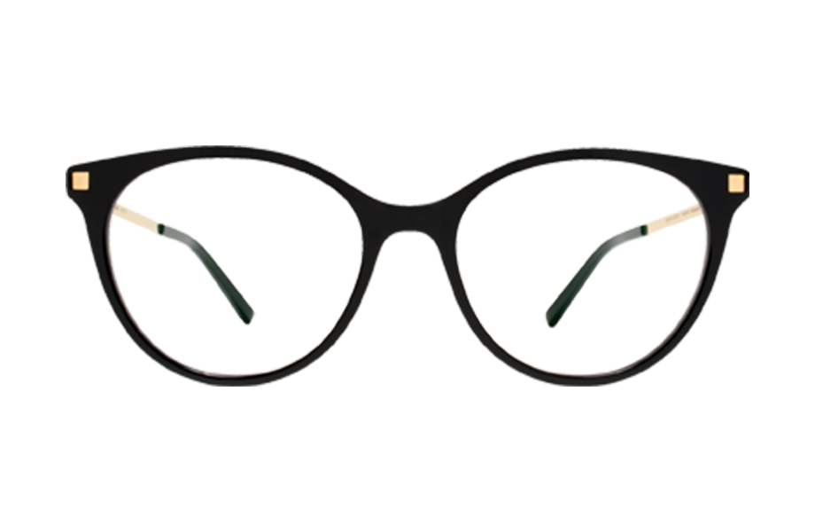 Lunettes de vue Nanook - , Mykita, Papillon , de couleur Noir Dorée.