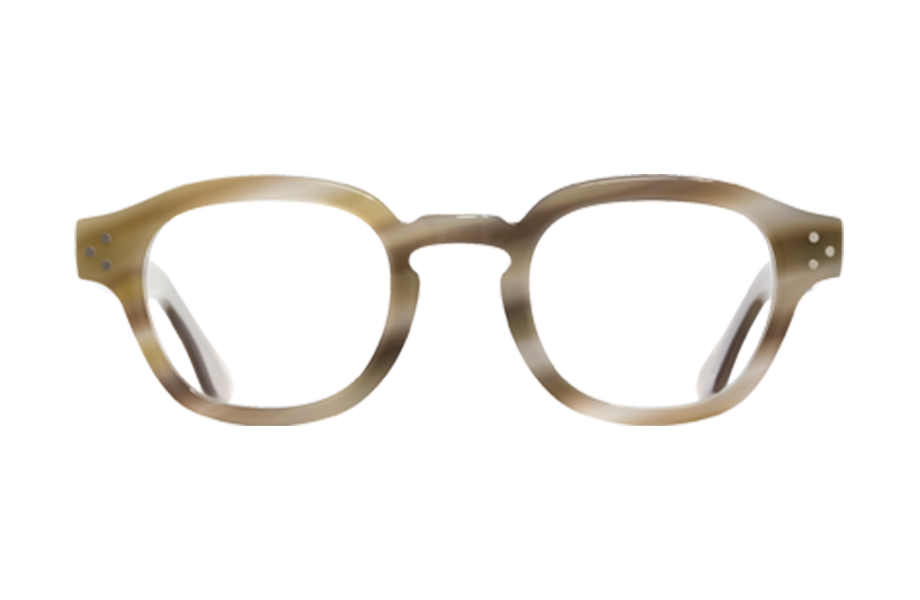 Lunettes de vue 1290 - , Cutler&Gross, Carrée , de couleur Ecaille claire Blanc.