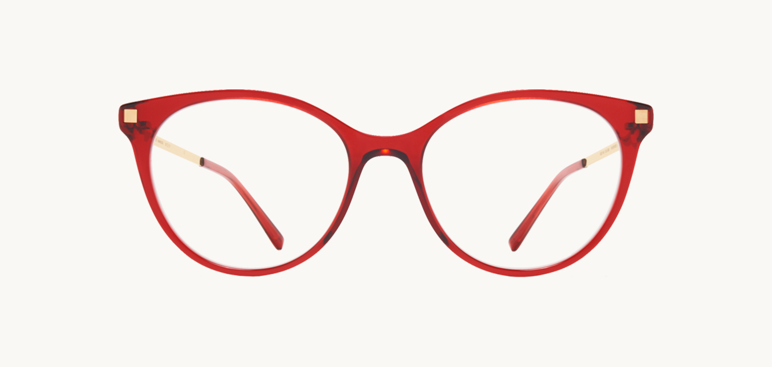 Lunettes de vue Nanook - , Mykita, Papillon , de couleur Rouge Dorée.