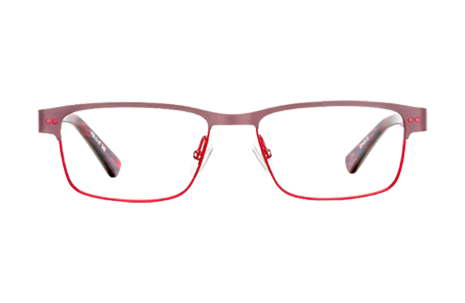 Lunettes de vue BRANDON - , Etnia Barcelona, Rectangle , de couleur Violet Rouge.