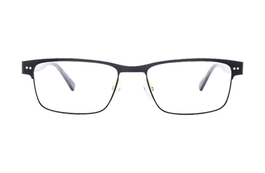 Lunettes de vue BRANDON - , Etnia Barcelona, Rectangle , de couleur Noir Jaune.