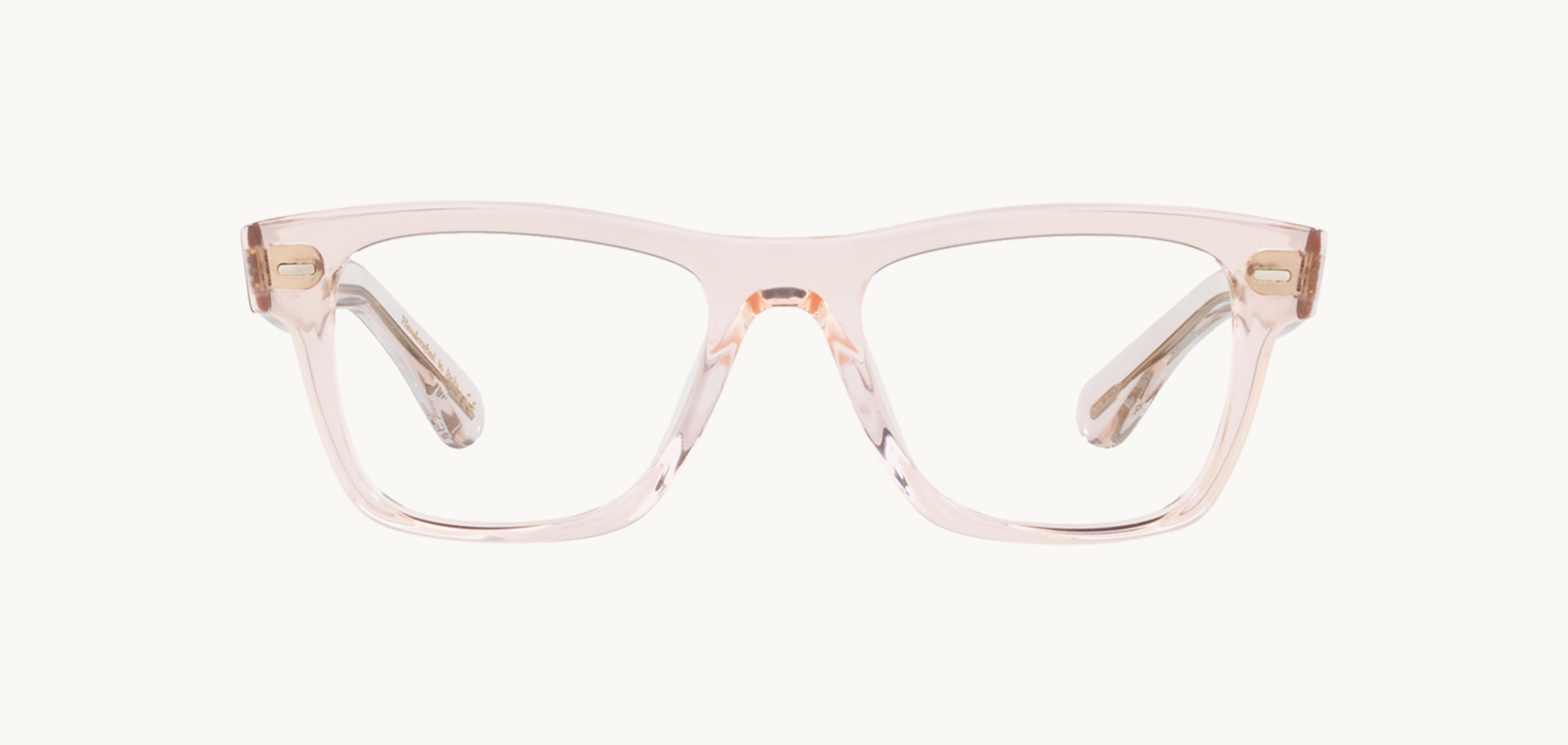 Lunettes de vue OLIVER - , Oliver Peoples, Rectangle , de couleur Transparent Rose.