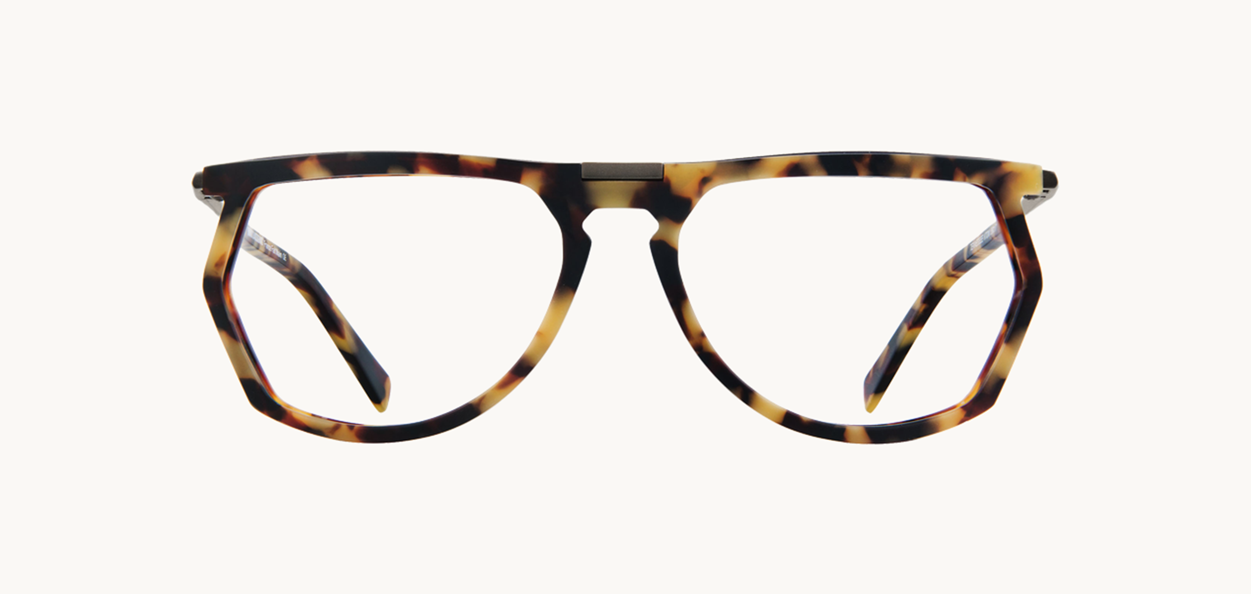 Lunettes de vue Tennesse - KTO, Bruno Chaussignand, Rectangle Pilote, de couleur Noir Ecaille claire.