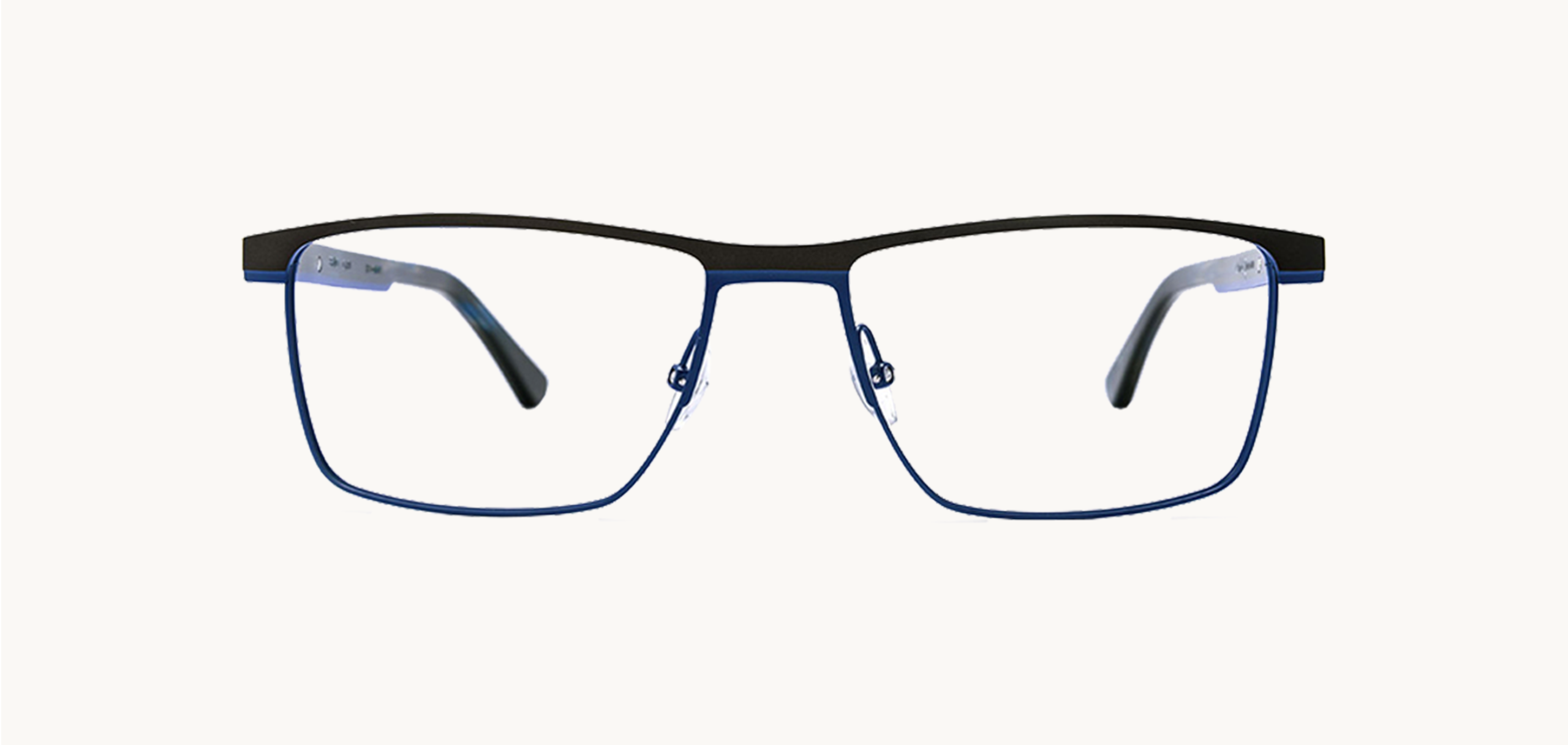 Lunettes de vue BRNO - , Etnia Barcelona, Rectangle , de couleur Noir Bleu.