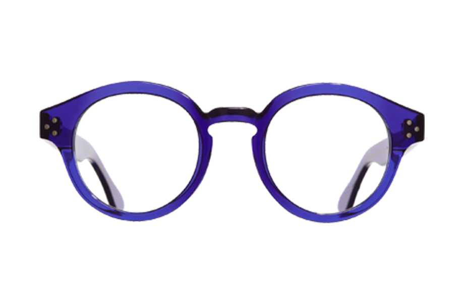 Lunettes de vue 1291 - , Cutler&Gross, Ronde , de couleur Bleu Transparent.