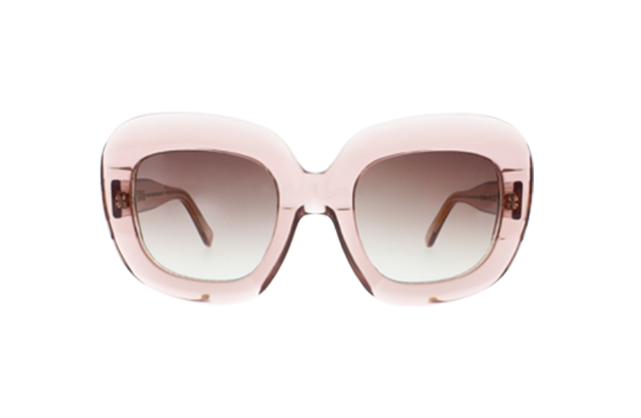 Lunettes de soleil 1968N - , Emmanuel Khan, Carrée Papillon, de couleur Rose Transparent.