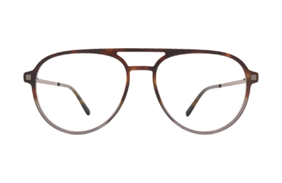 Lunettes de vue Pok - , Mykita, Pantos Pilote, de couleur Ecaille foncée Marron.