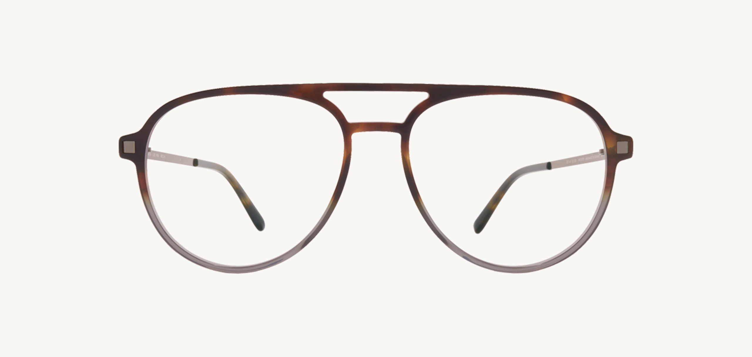 Lunettes de vue Pok - , Mykita, Pantos Pilote, de couleur Ecaille foncée Marron.