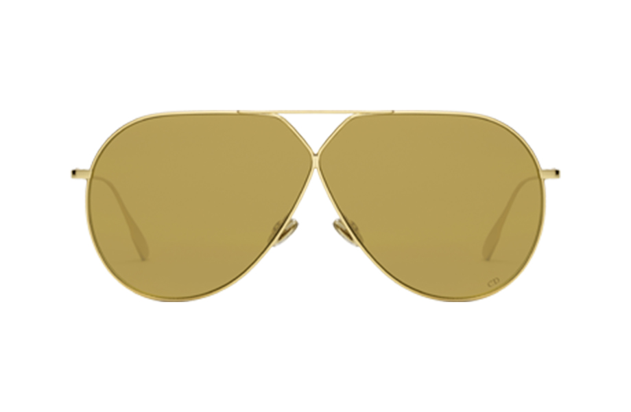 Lunettes de soleil Stellaire3 - , Dior, Pilote , de couleur Jaune Dorée.