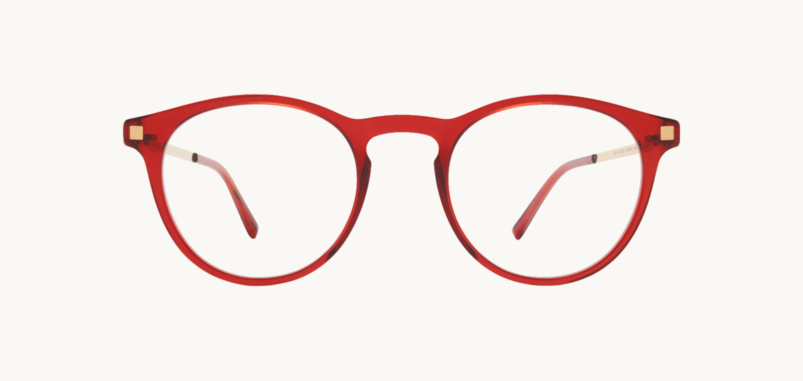 Lunettes de vue Talini - , Mykita, Pantos , de couleur Rouge Transparent.