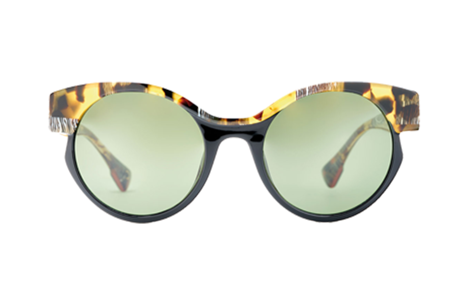 Lunettes de soleil CORSO - , Etnia Barcelona, Papillon , de couleur Noir Ecaille claire.