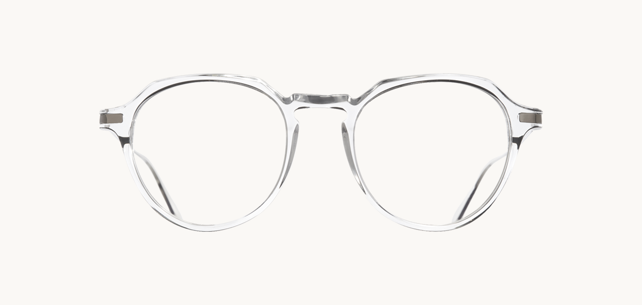 Lunettes de vue 1302 - , Cutler&Gross, Pantos , de couleur Transparent Argentée.