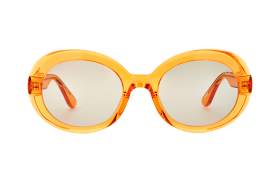 Lunettes de soleil DOLORE - , Etnia Barcelona, Ronde Ovale, de couleur Transparent Jaune.