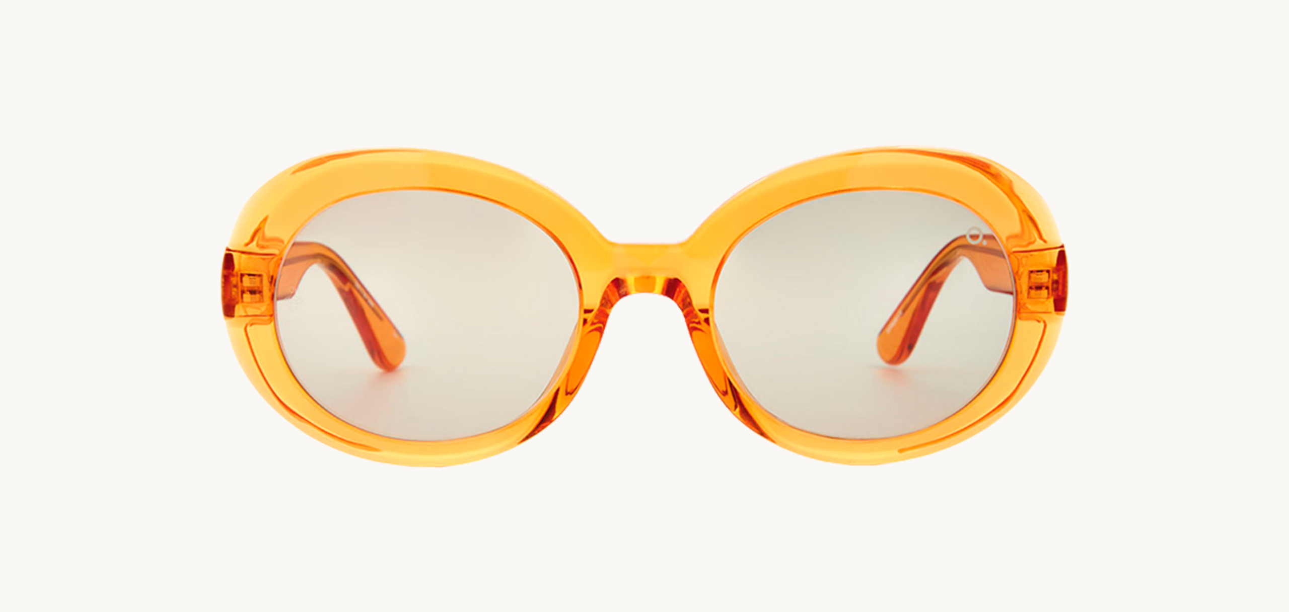 Lunettes de soleil DOLORE - , Etnia Barcelona, Ronde Ovale, de couleur Transparent Jaune.