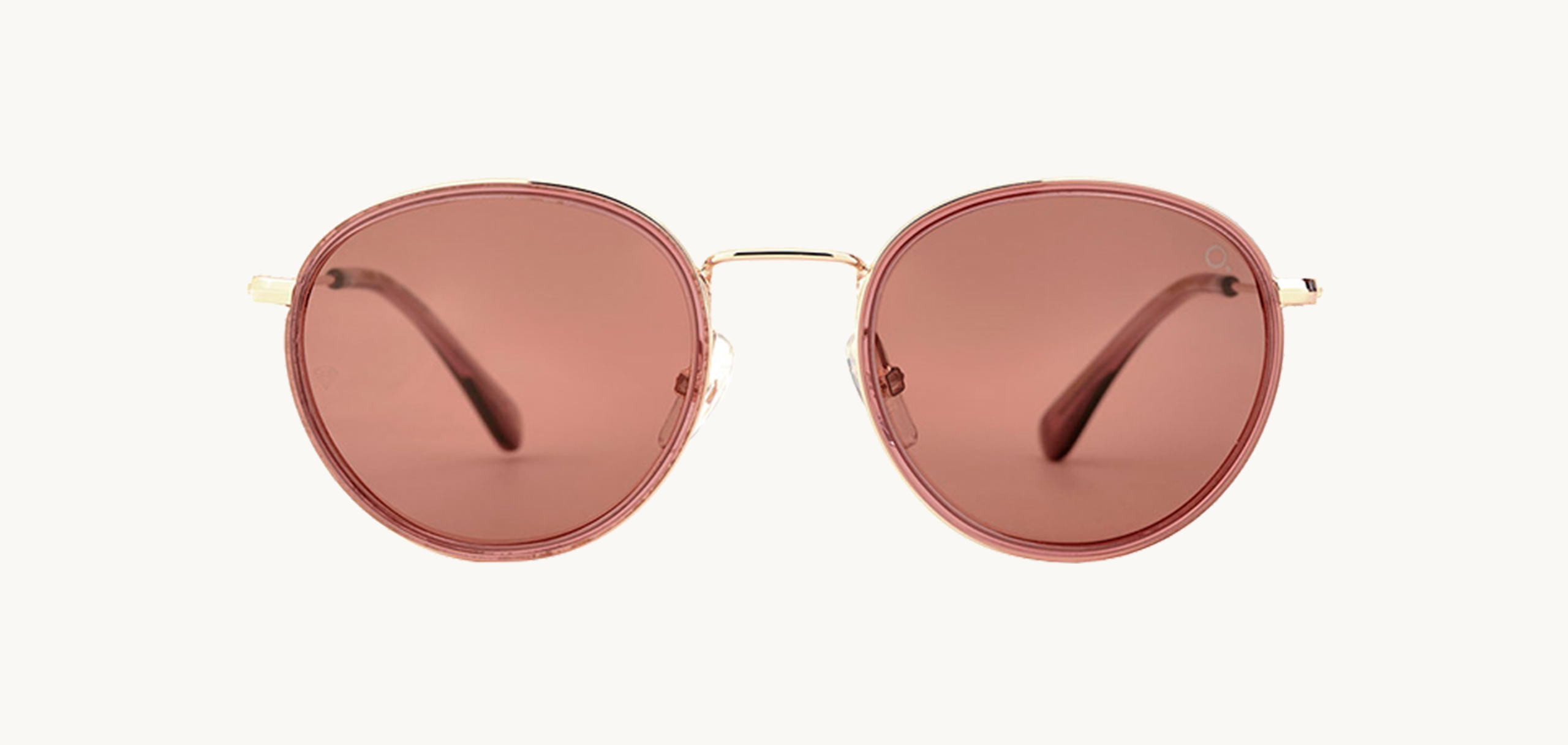 Lunettes de soleil DUMBO - , Etnia Barcelona, Ronde Pantos, de couleur Rose Dorée.