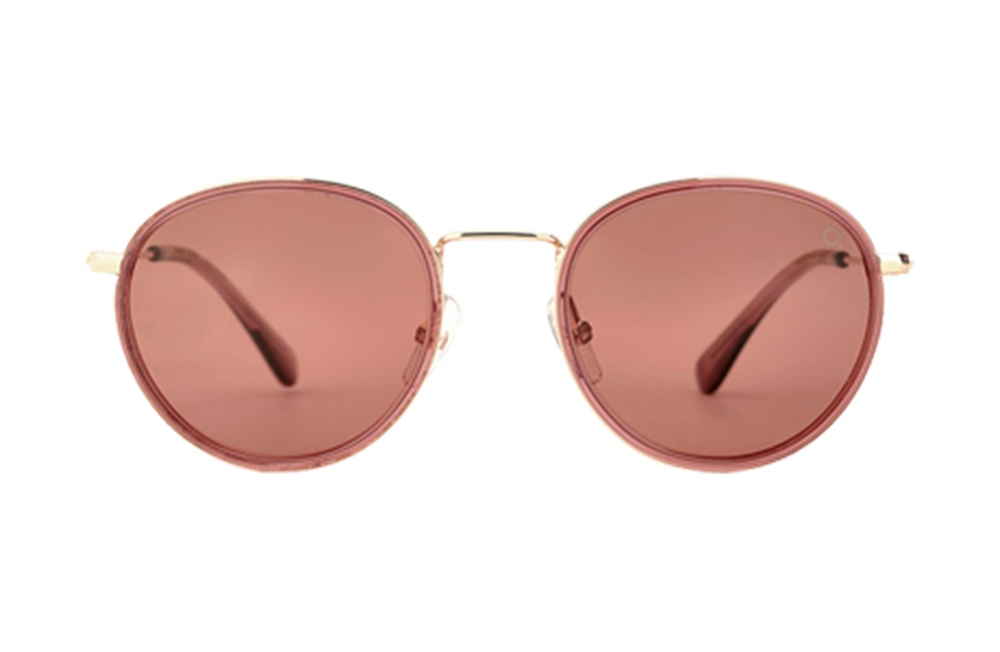 Lunettes de soleil DUMBO - , Etnia Barcelona, Ronde Pantos, de couleur Rose Dorée.