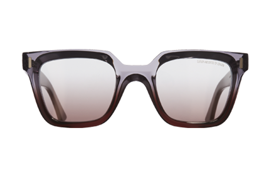 Lunettes de soleil 1305 - , Cutler&Gross, Carrée Papillon, de couleur Transparent Gris.