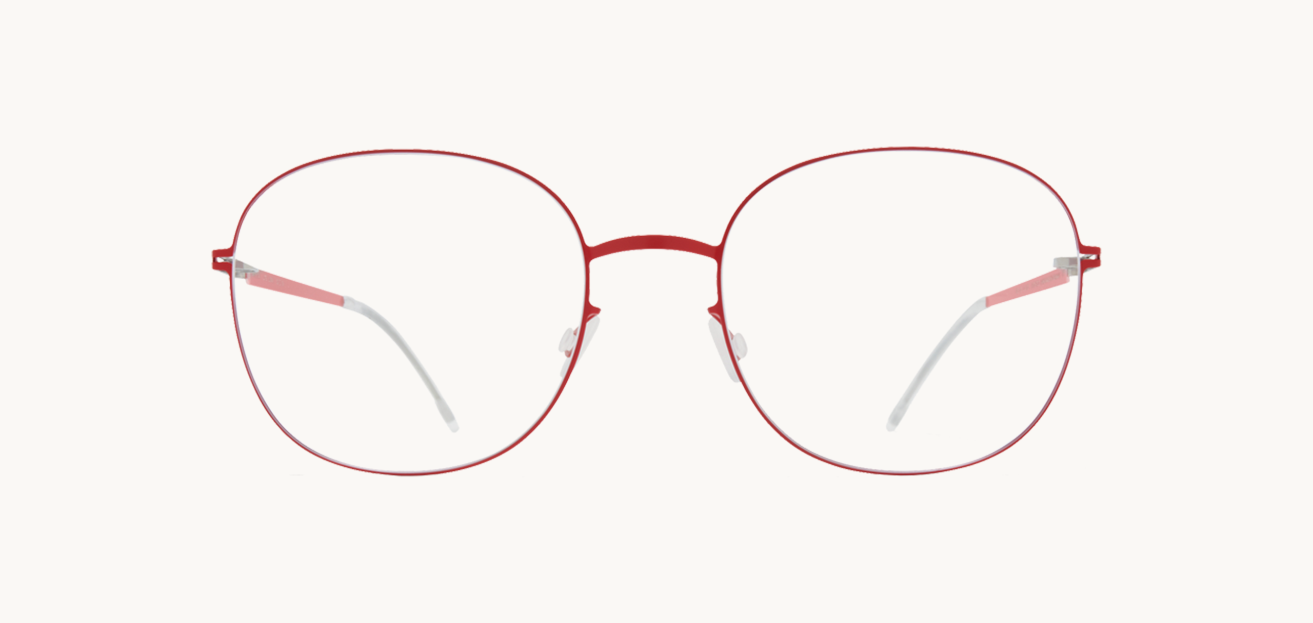 Lunettes de vue Liska - , Mykita, Ronde , de couleur Rouge .