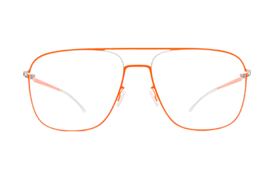 Lunettes de vue Steen - , Mykita, Pilote Rectangle, de couleur Orange .