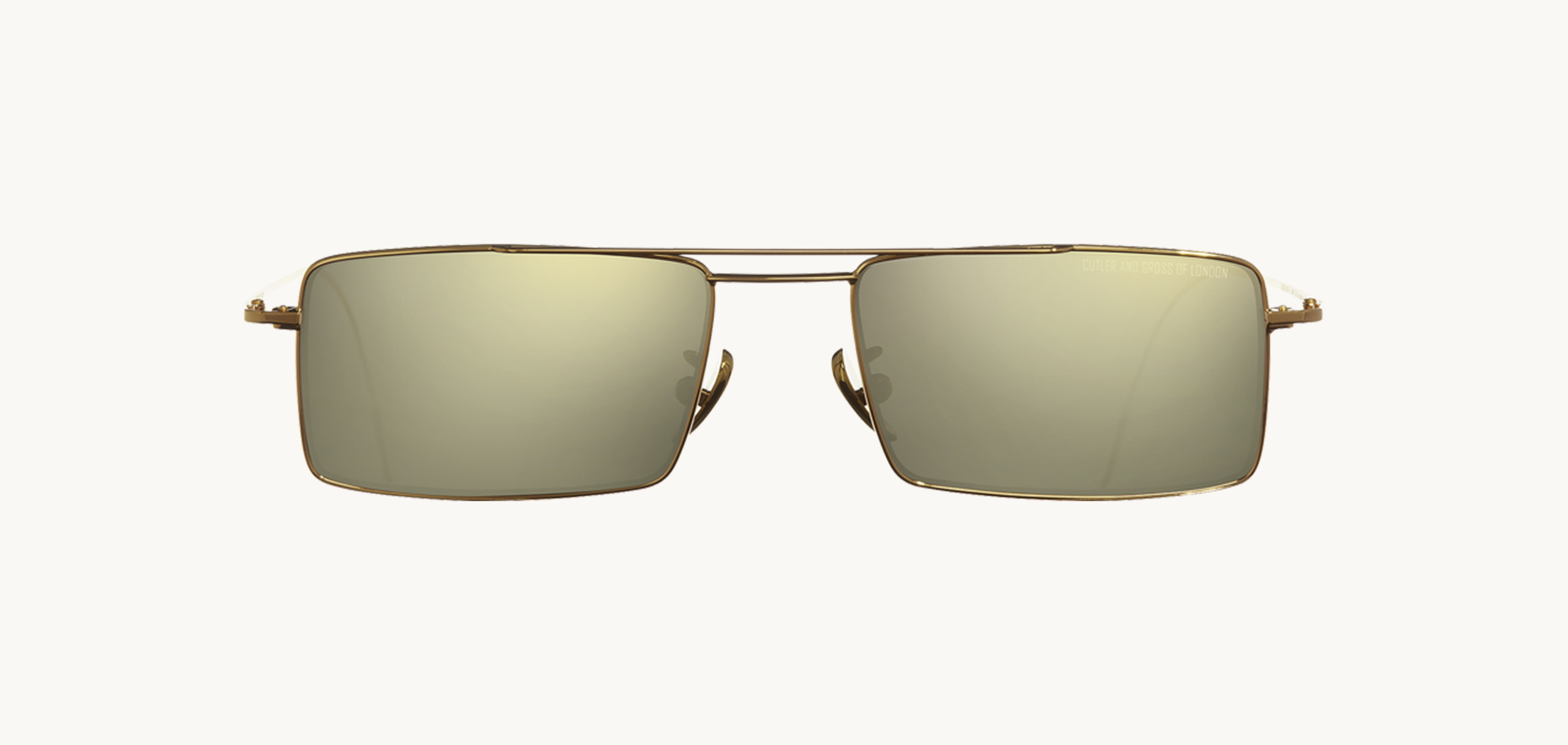 Lunettes de soleil 1308 - , Cutler&Gross, Rectangle , de couleur Dorée .