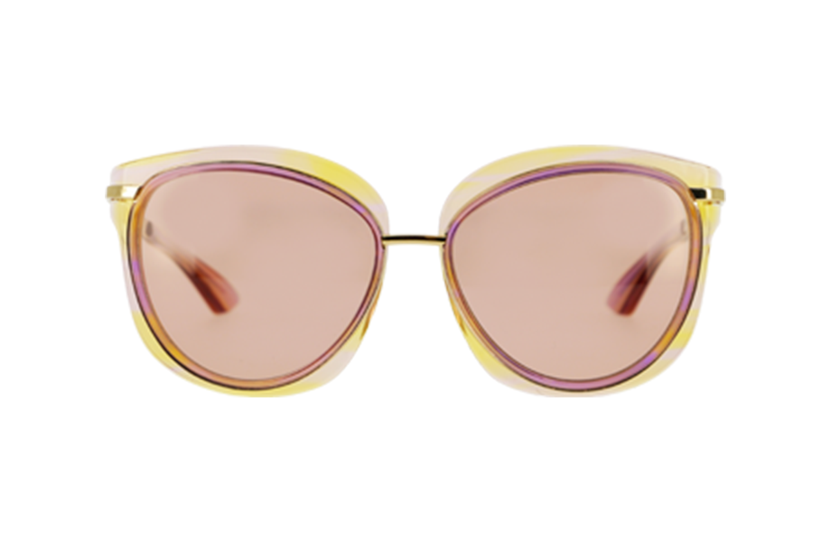 Lunettes de soleil 5000J - , Emmanuel Khan, Papillon , de couleur Violet Jaune.