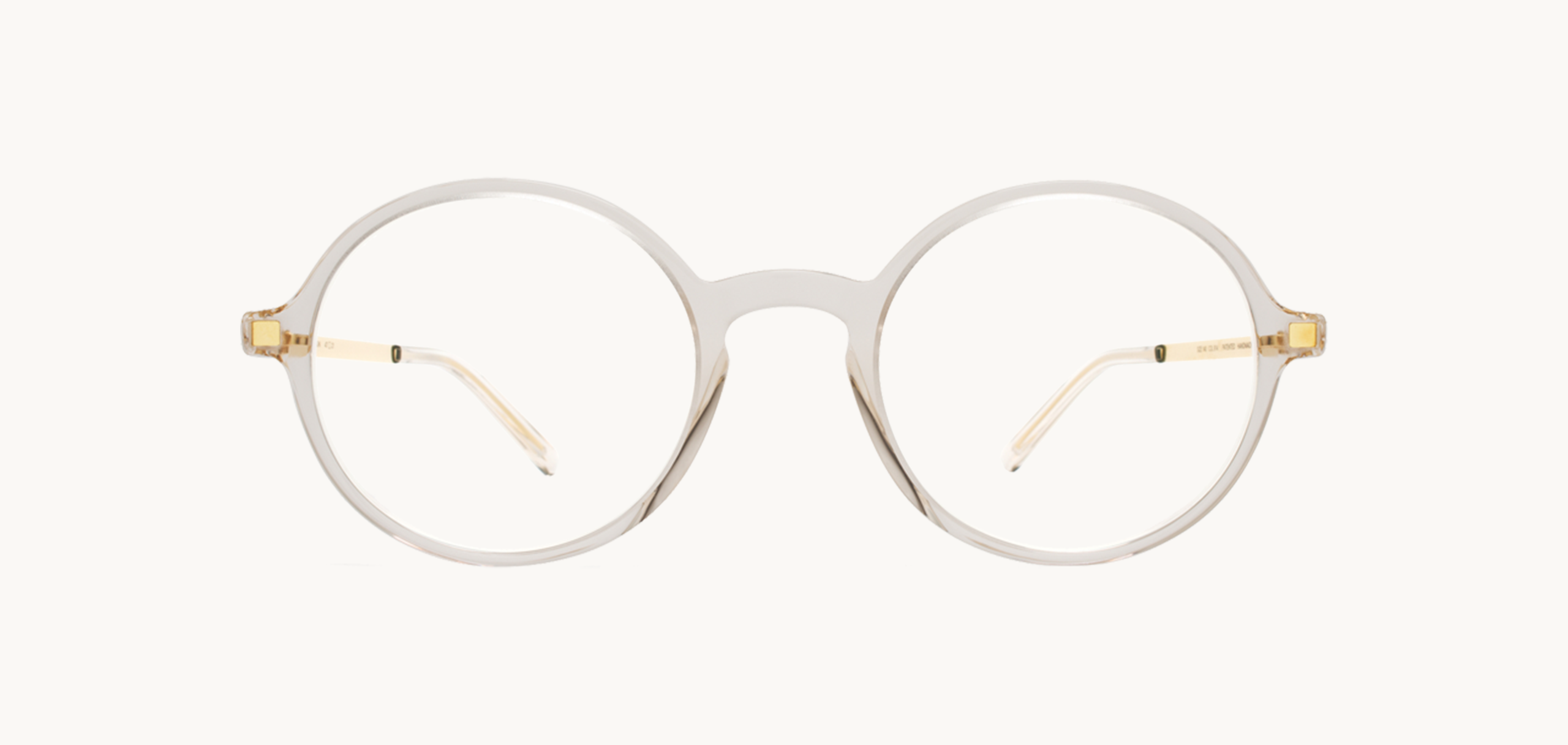 Lunettes de vue Tomkin - , Mykita, Ronde , de couleur Dorée Transparent.