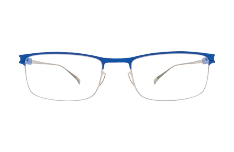 Lunettes de vue Alfonso - , Mykita, Rectangle , de couleur Bleu Gris.