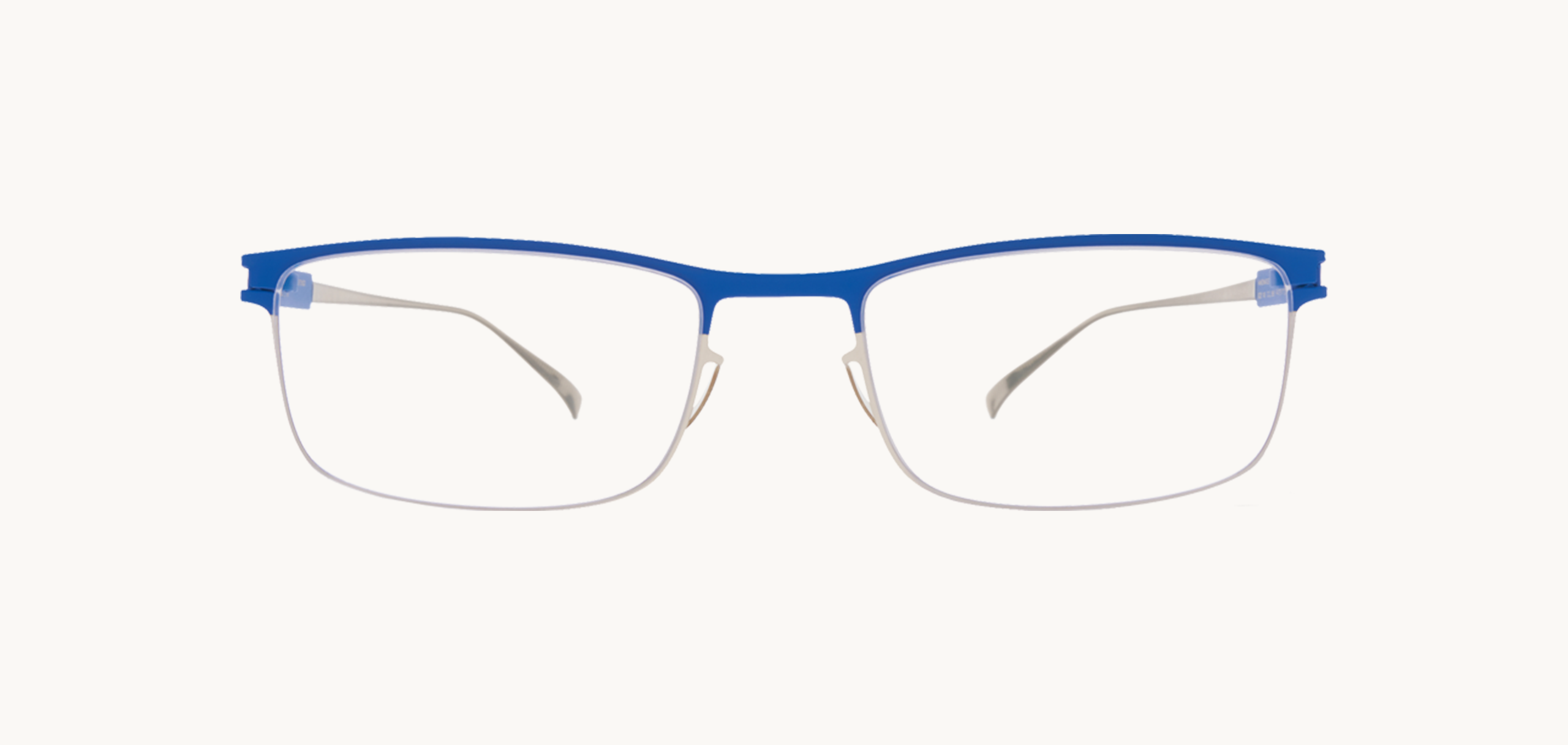 Lunettes de vue Alfonso - , Mykita, Rectangle , de couleur Bleu Gris.