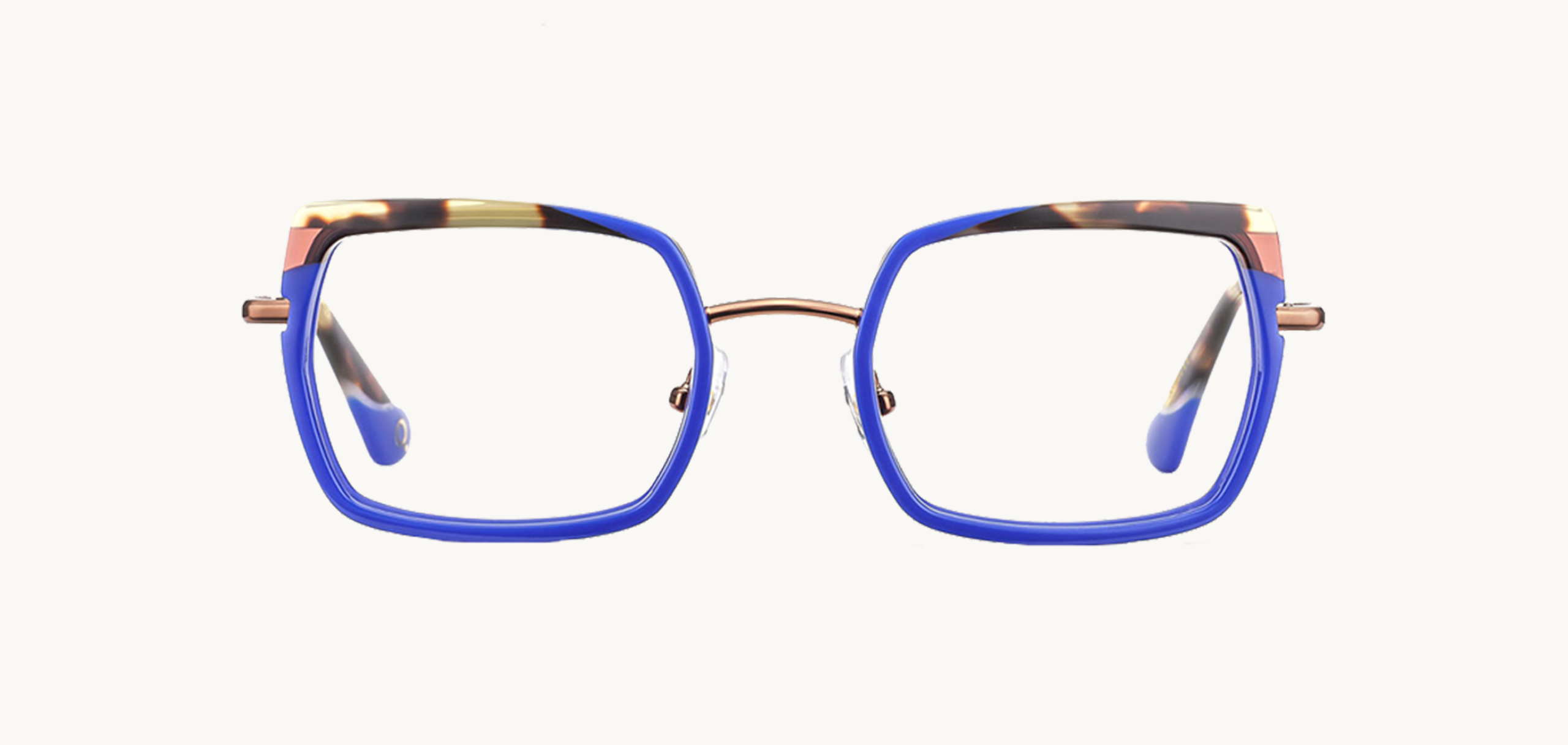 Lunettes de vue GRANAR - , Etnia Barcelona, Rectangle Papillon, de couleur Bleu Moucheté.