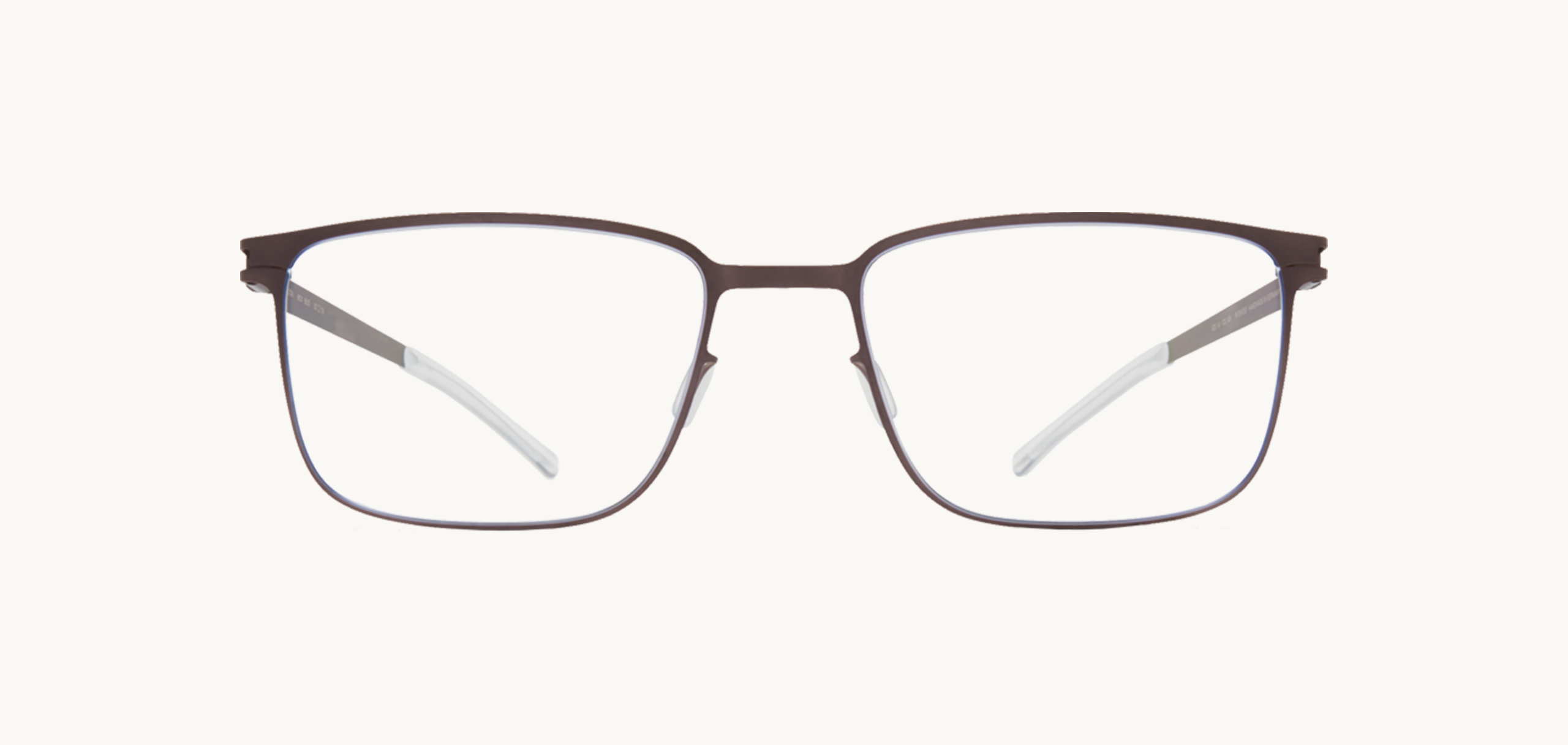 Lunettes de vue Bud - , Mykita, Rectangle , de couleur Gris .