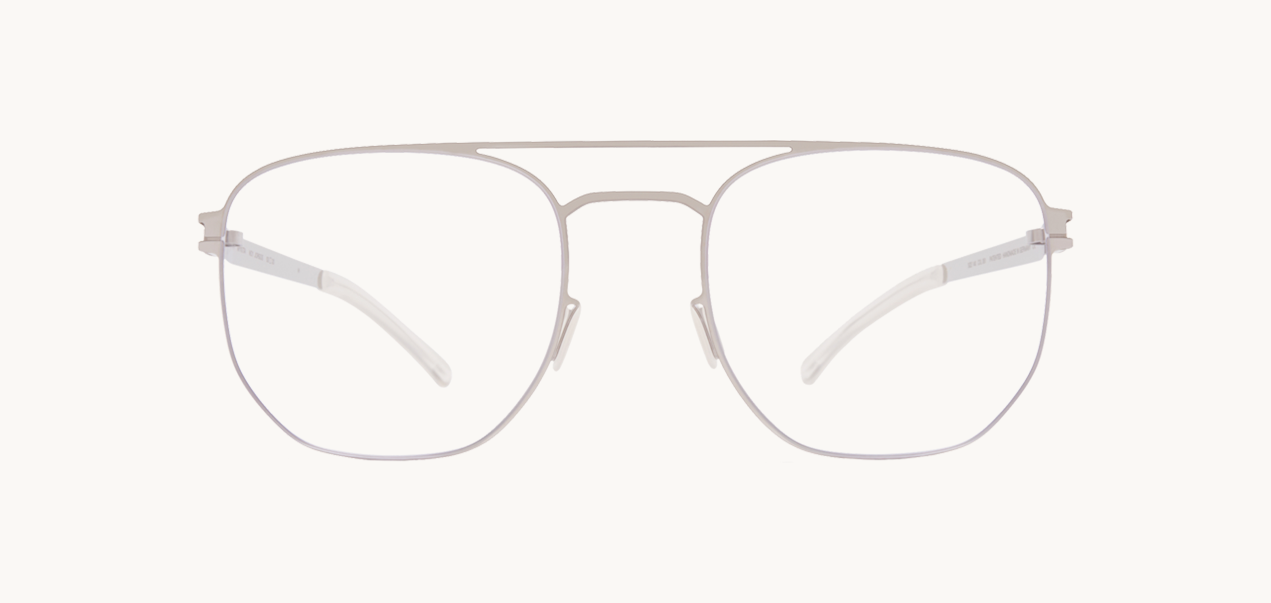 Lunettes de vue Jorgos - , Mykita, Pilote Rectangle, de couleur Argentée .