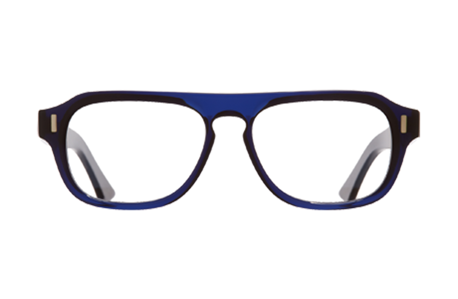 Lunettes de vue 1319 - , Cutler&Gross, Rectangle Pilote, de couleur Transparent Bleu.