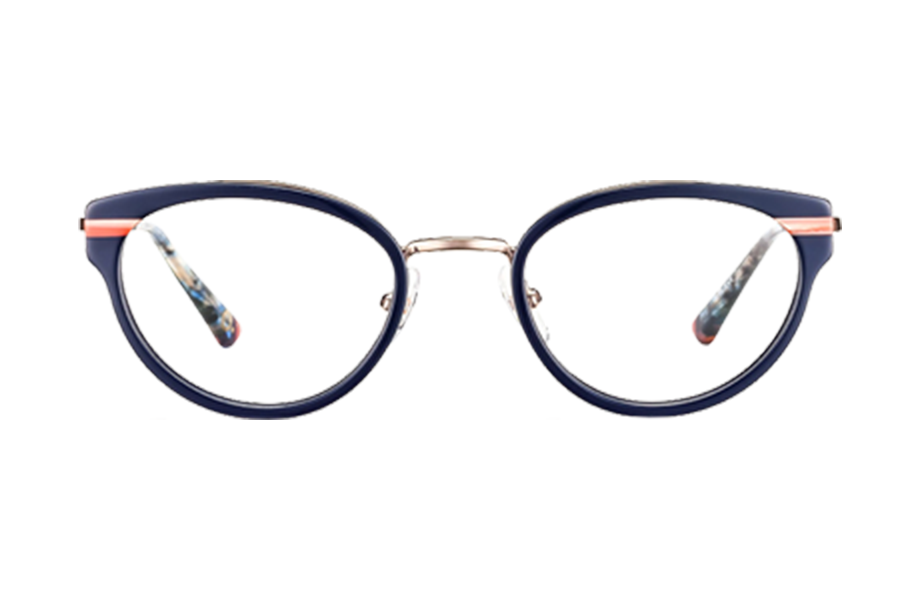 Lunettes de vue HAYA - , Etnia Barcelona, Ovale Papillon, de couleur Bleu Dorée.