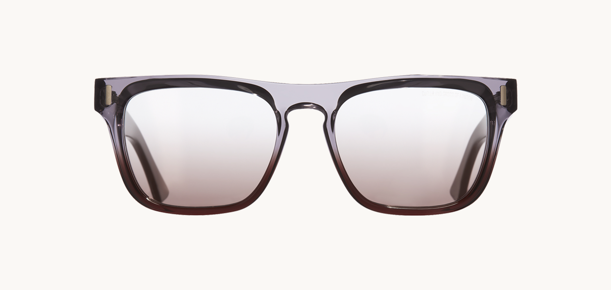 Lunettes de soleil 1320 - , Cutler&Gross, Rectangle , de couleur Transparent Gris.