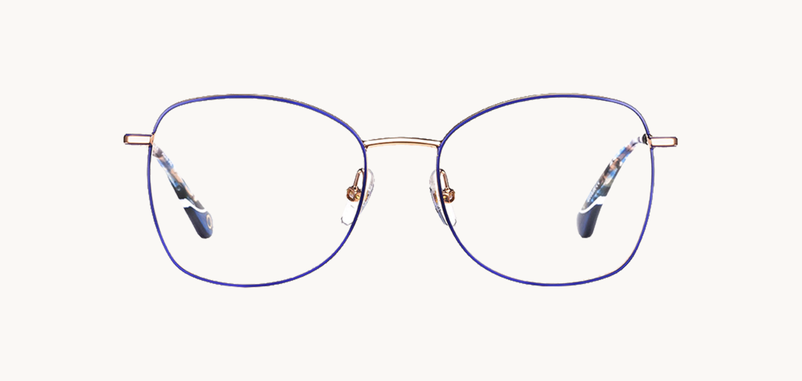 Lunettes de vue HEIDEL - , Etnia Barcelona, Carrée Papillon, de couleur Bleu Dorée.