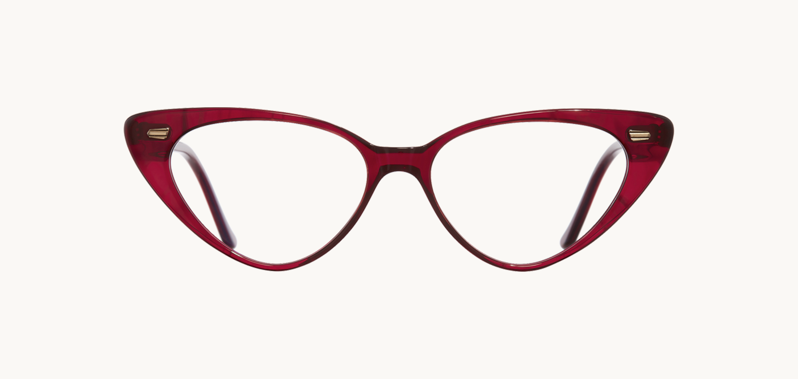 Lunettes de vue 1322 - , Cutler&Gross, Pantos Papillon, de couleur Transparent Rouge.