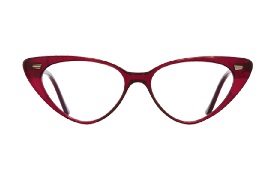 Lunettes de vue 1322 - , Cutler&Gross, Pantos Papillon, de couleur Transparent Rouge.