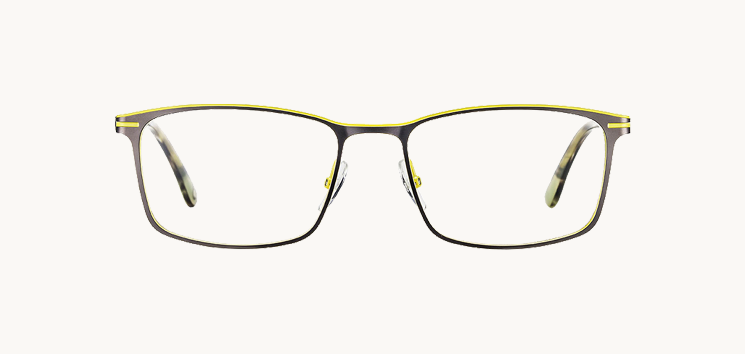 Lunettes de vue JASMUN - , Etnia Barcelona, Rectangle , de couleur Noir Jaune.