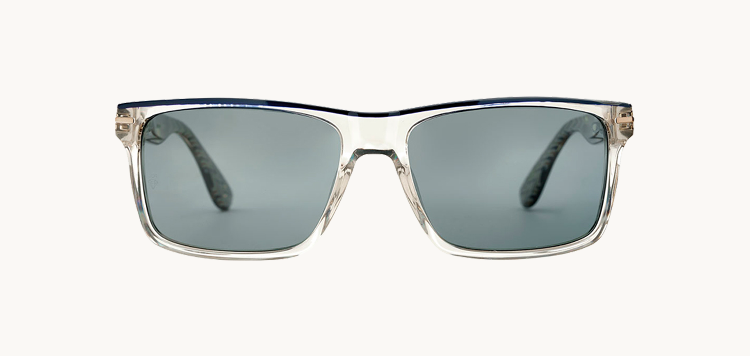 Lunettes de soleil JEFFER - , Etnia Barcelona, Rectangle , de couleur Bleu Transparent.