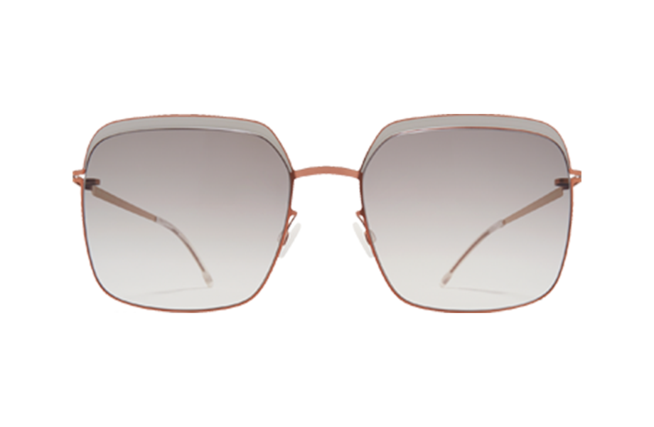 Lunettes de soleil Dalia - , Mykita, Carrée , de couleur Blanc Cuivre.