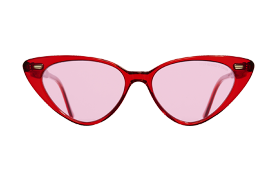 Lunettes de soleil 1330 - , Cutler&Gross, Pantos Papillon, de couleur Transparent Rouge.