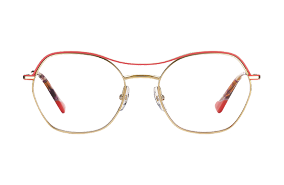 Lunettes de vue KAMPEN - , Etnia Barcelona, Papillon Pilote, de couleur Rouge Dorée.